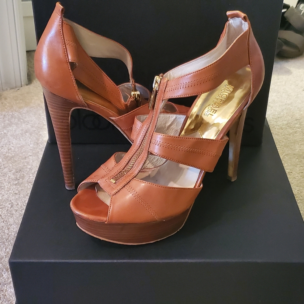 Michael Kors Platform Leather Sandal